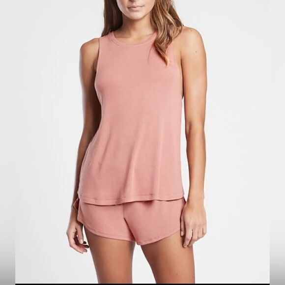 Athleta Well Rested Rib Sleep Shorts Maroon Size Small NWT $34 - Picture 7 of 9